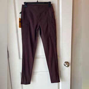 Carhartt Burgundy-brown Utility Leggings. XS. NWT